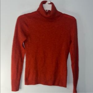 J Crew 100% Cashmere Turtleneck Sweater Size
XS Pumpkin Orange